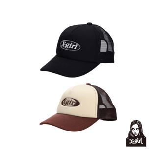 X-girl OVAL LOGO TRUCKER CAP 帽子 105232051005