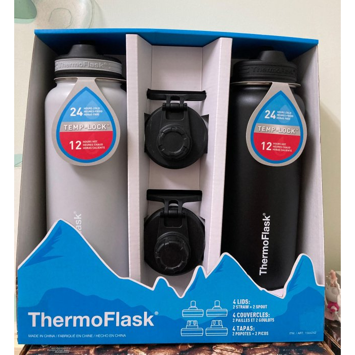 Thermoflask 不鏽鋼保冷瓶 1.2公升X2件組 保溫瓶 有吸管 新莊可自取 【佩佩的店】COSTCO 好市多