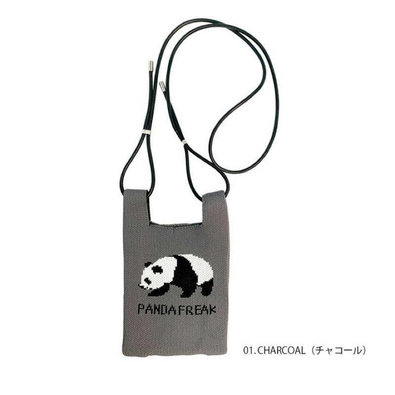 現貨 🇯🇵日本 ROOTOTE 🐼熊貓 深灰色 側背包 斜背包