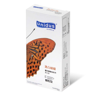 Unidus 優您事動物系列保險套 激凸蝴蝶 顆粒型 12 入