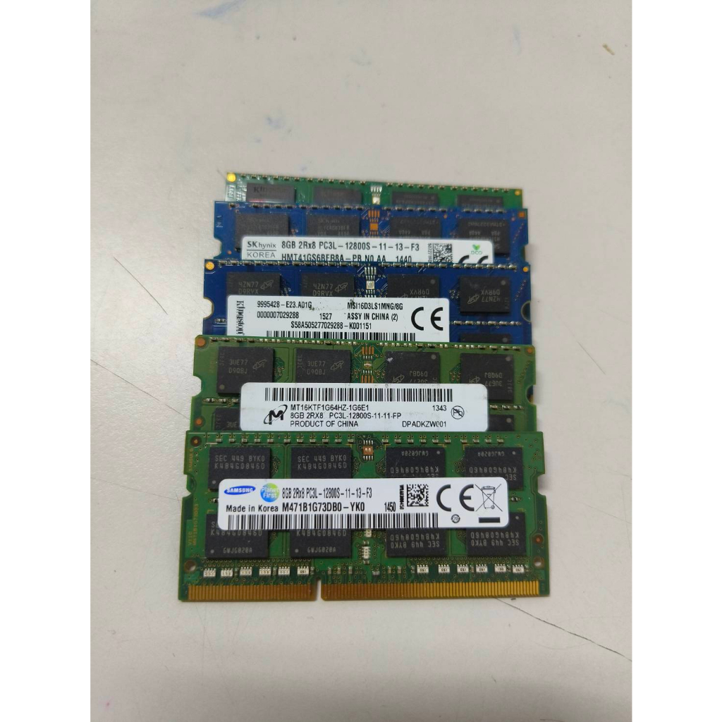 筆電記憶體 DDR3L 8G 低電壓 筆電記憶體 品牌頻率隨機出