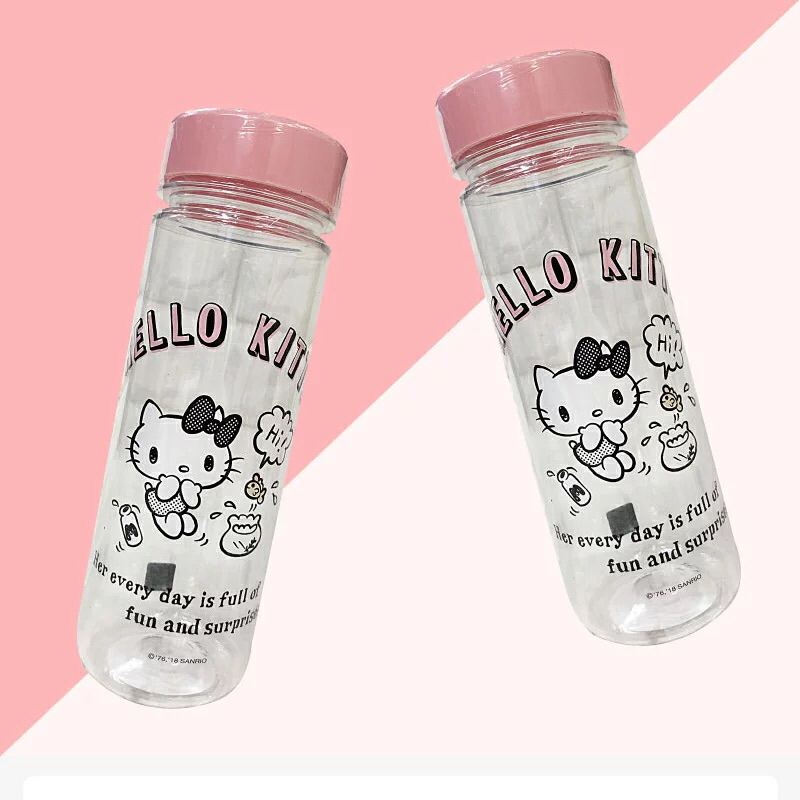 韓國製三麗鷗Hello kitty透明冷水壺隨行杯