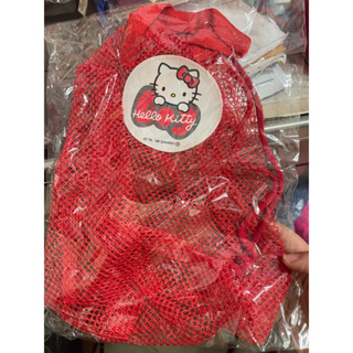 Hello Kitty 收納網狀提袋/紅色、粉色