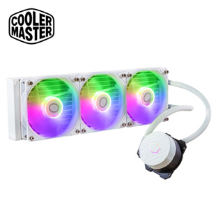 Cooler Master 酷碼 MASTERLIQUID 360L CORE ARGB CPU水冷散熱器 白色版