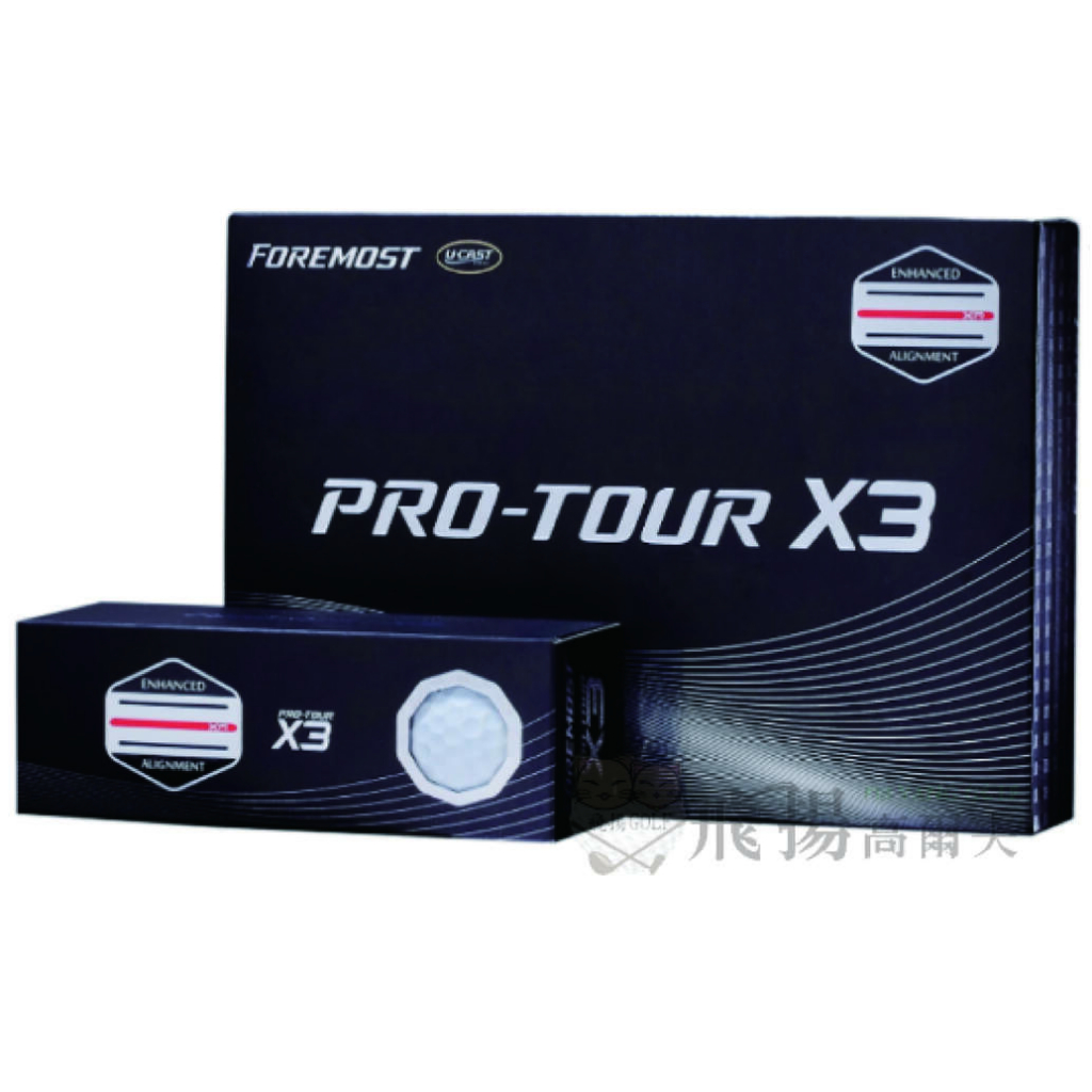 高爾夫球 FOREMOST PRO-TOUR X3高爾夫( 三層球)(12顆入)