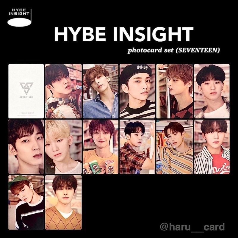 Hybe展覽周邊Hybe insight 小卡組+明信片組 Seventeen