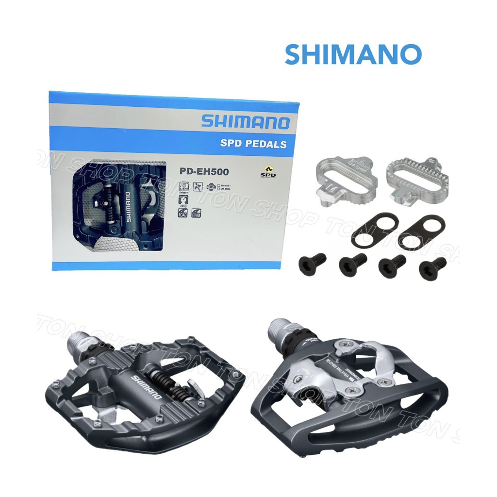 SHIMANO PD-EH500 SPD 公路車踏板 卡踏平板，內附 SH56 扣片