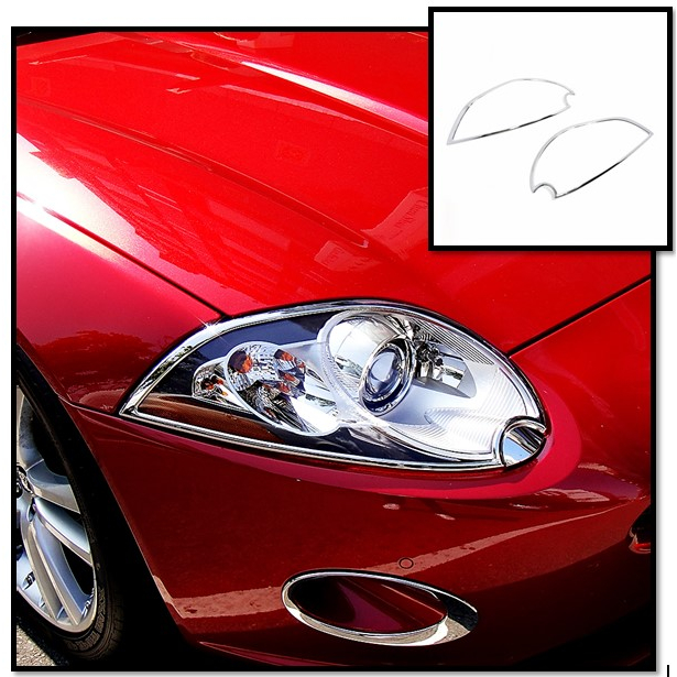 圓夢工廠 Jaguar XK XKR X150 2006~2012 積架 捷豹 改裝 鍍鉻銀 車燈框 前燈框 頭燈框