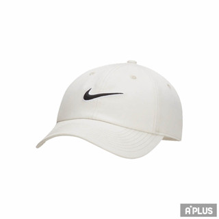 NIKE 男 帽子 運動帽 U NK CLUB CAP U CB SWSH L 白色 -FB5369072