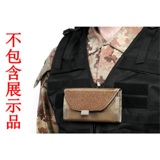 2館 生存遊戲 MOLLE 1000D 背心 揹包 收納袋 沙 ( 腹包胸包收納袋旅行袋雜物袋