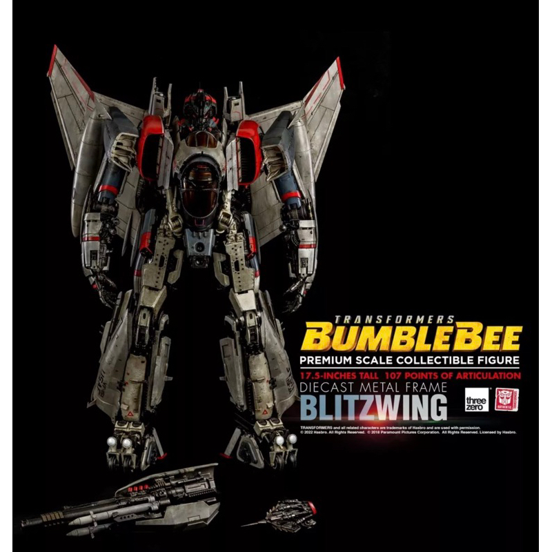 全新未拆 Threezero 3A 變形金剛 PSC 閃電 Blitzwing 大黃蜂外傳 Bumblebee