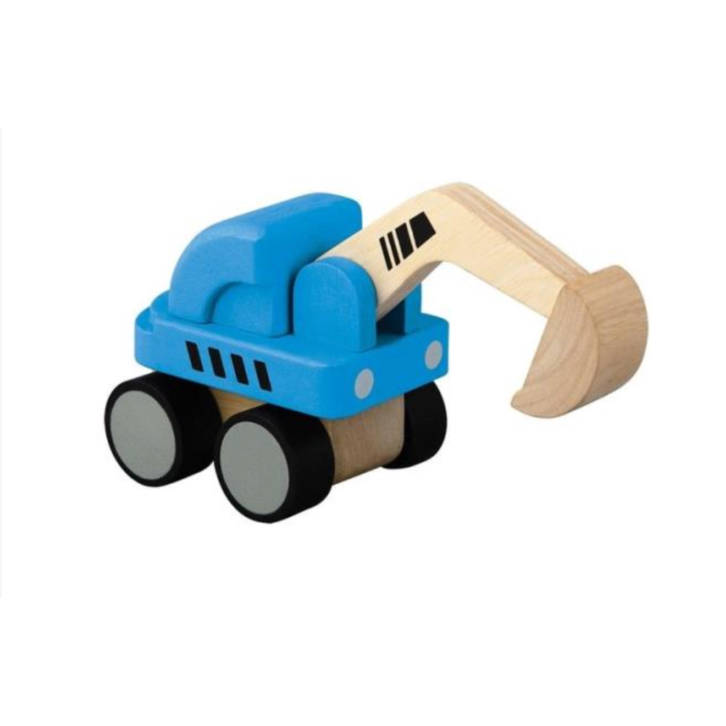 二手PlanToys木製挖土機玩具