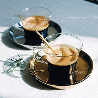 【現貨】 英式復古下午茶杯碟套組 ins風下午茶組 咖啡杯 玻璃杯 簡約風咖啡廳 拍照道具 ☆杯盤囊集COLOUR選物