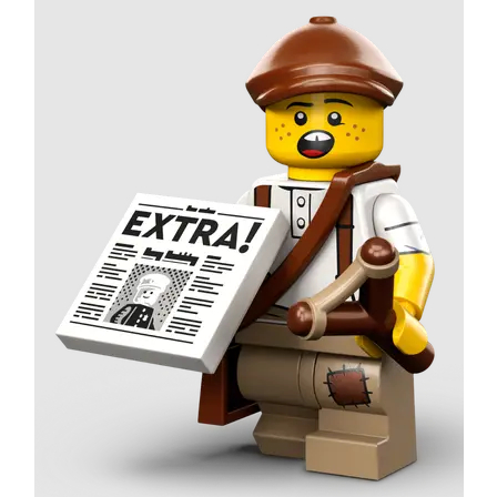 《童憶小舖》LEGO 樂高 Minifigures 24代 人偶包 71037 送報童 送報小弟 現貨 全新未拆
