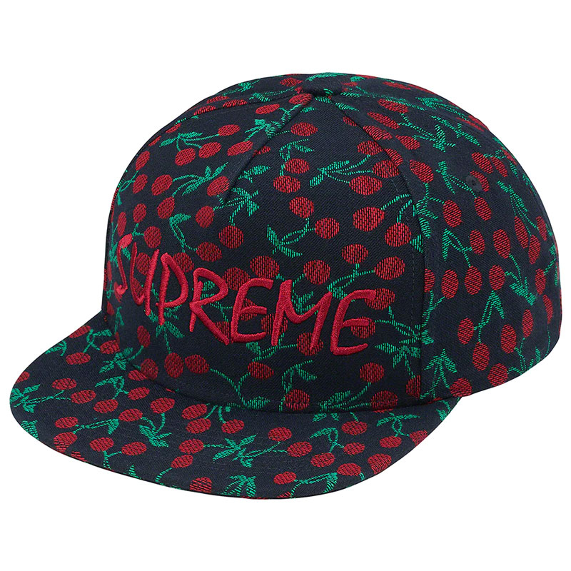 SUPREME SS23 Cherries 5-Panel 五片帽 / 棒球帽 (深藍色) 化學原宿