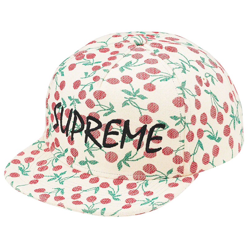 SUPREME SS23 Cherries 5-Panel 五片帽 / 棒球帽 (米白色) 化學原宿