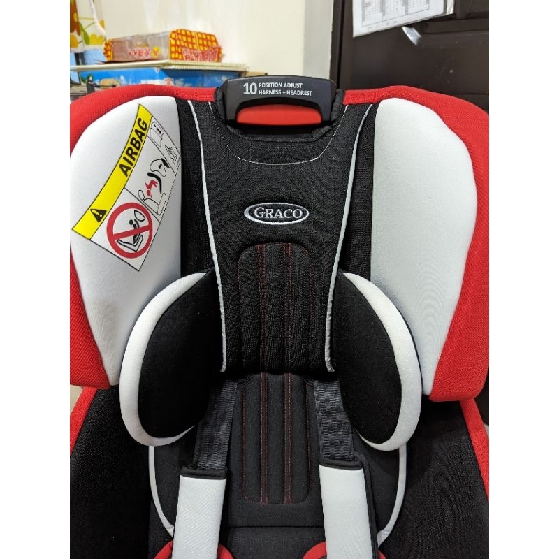 Graco milestone 紅黑色兒童安全座椅 兒童汽車座椅 沒有辦法超商取貨