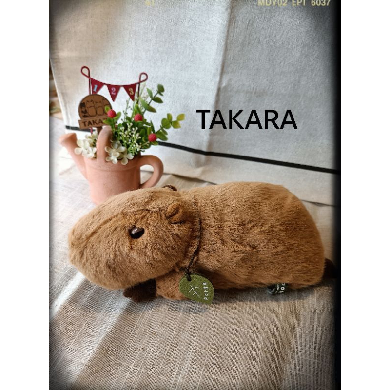 日本原裝日本Sun Arrow potte 水豚 絨毛娃娃 軟軟也適合當滑鼠護腕 capybara