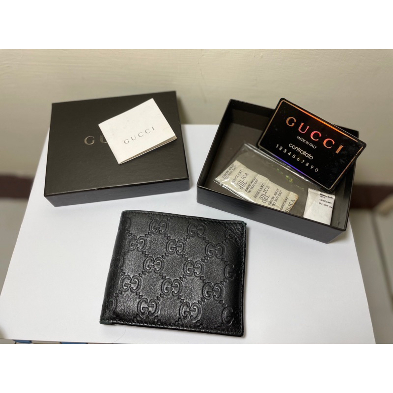 GUCCI 男用短皮夾