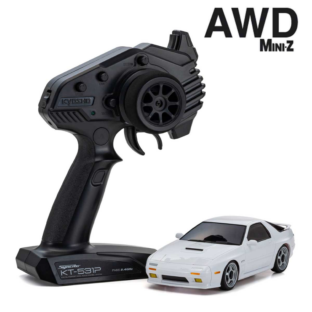 亞丁RC KYOSHO MIN-IZ AWD甩尾車 32634W  MAZDA SAVANNA RX-7 FC3S