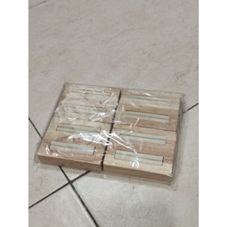 ✧現貨✧臺灣發貨。木質兩排戒指座