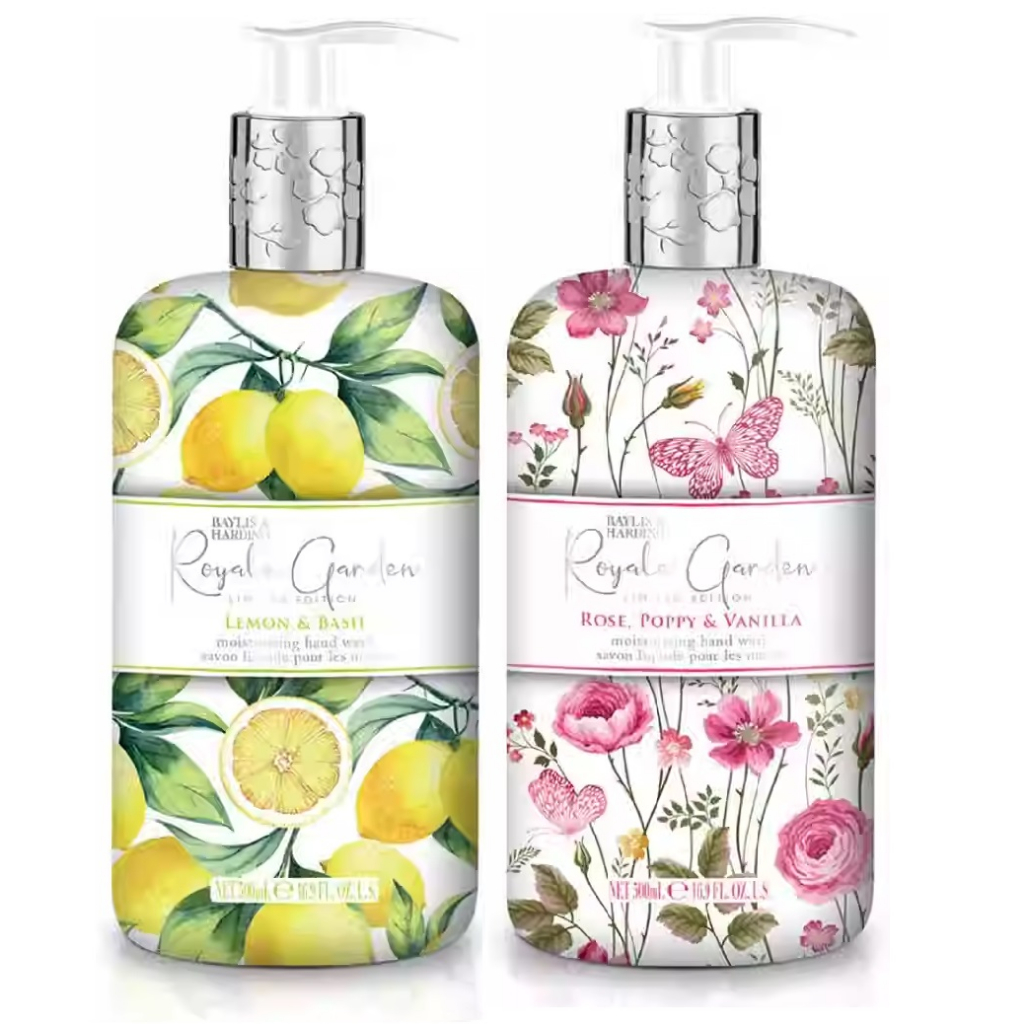 【全新未使用 效期2026.05】英國B&H 檸檬羅勒 玫瑰香氛 洗手乳500ml baylis & harding