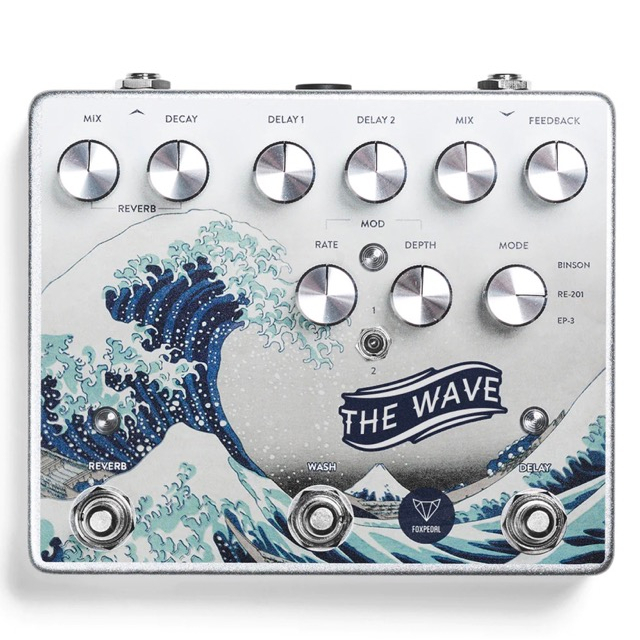 Foxpedal The Wave Dual Delay Reverb 效果器