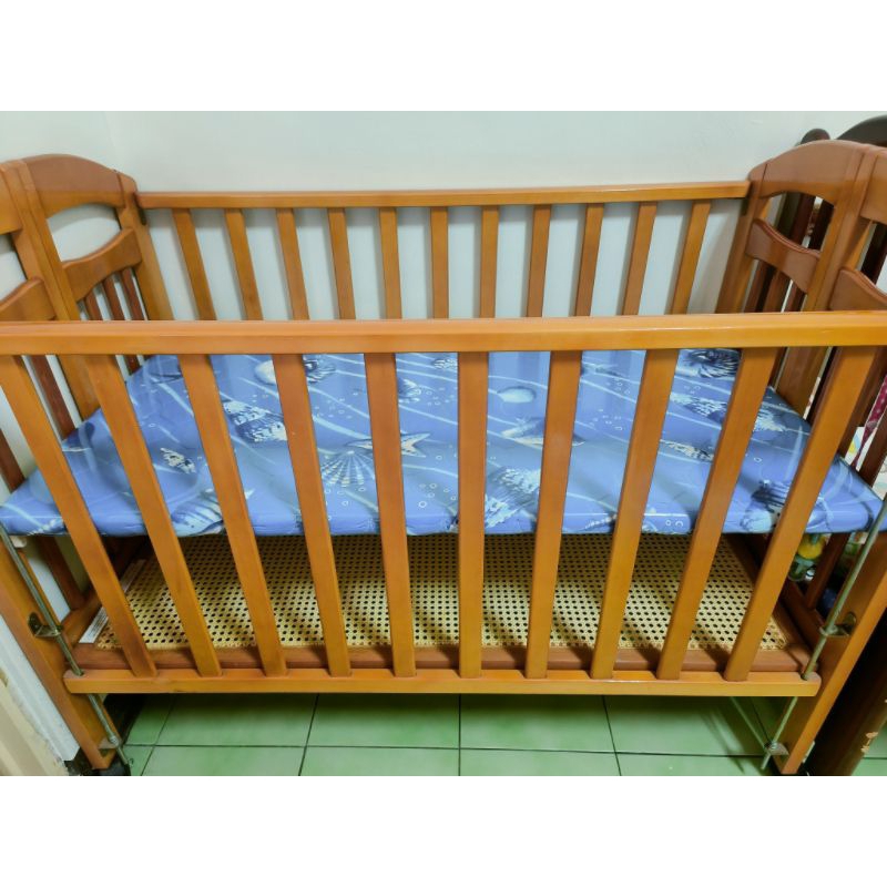 木質嬰兒床上下二層 嬰兒用品 （二手）