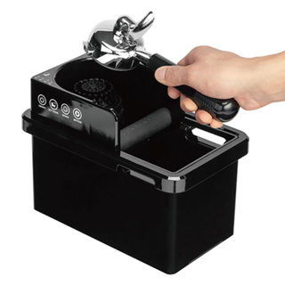 【Smart Knock Box】智慧型清洗把手粉渣盒/HG1288BK(黑/220V)|Tiamo品牌旗艦館