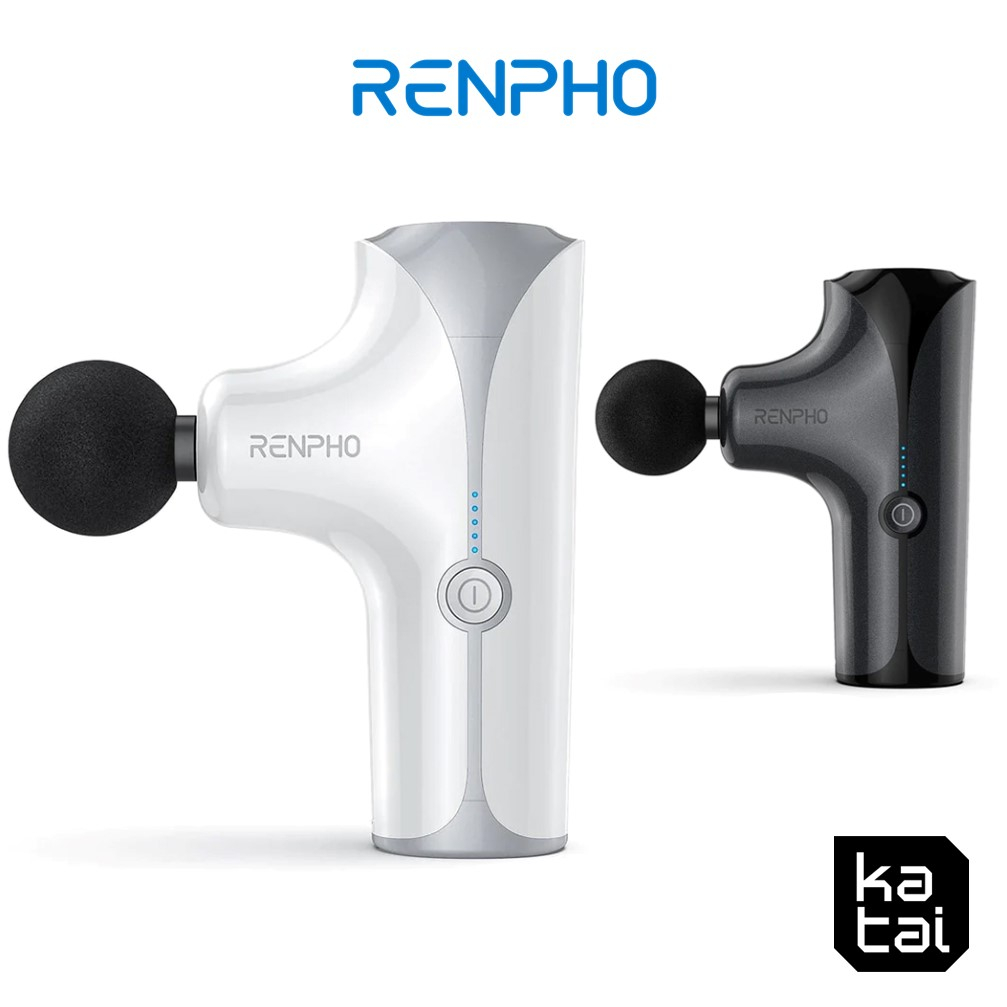 RENPHO 隨身迷你按摩槍 筋膜槍 舒緩痠痛 小巧便攜 五段調節 四款按摩頭 RP-GM173B RP-GM173W