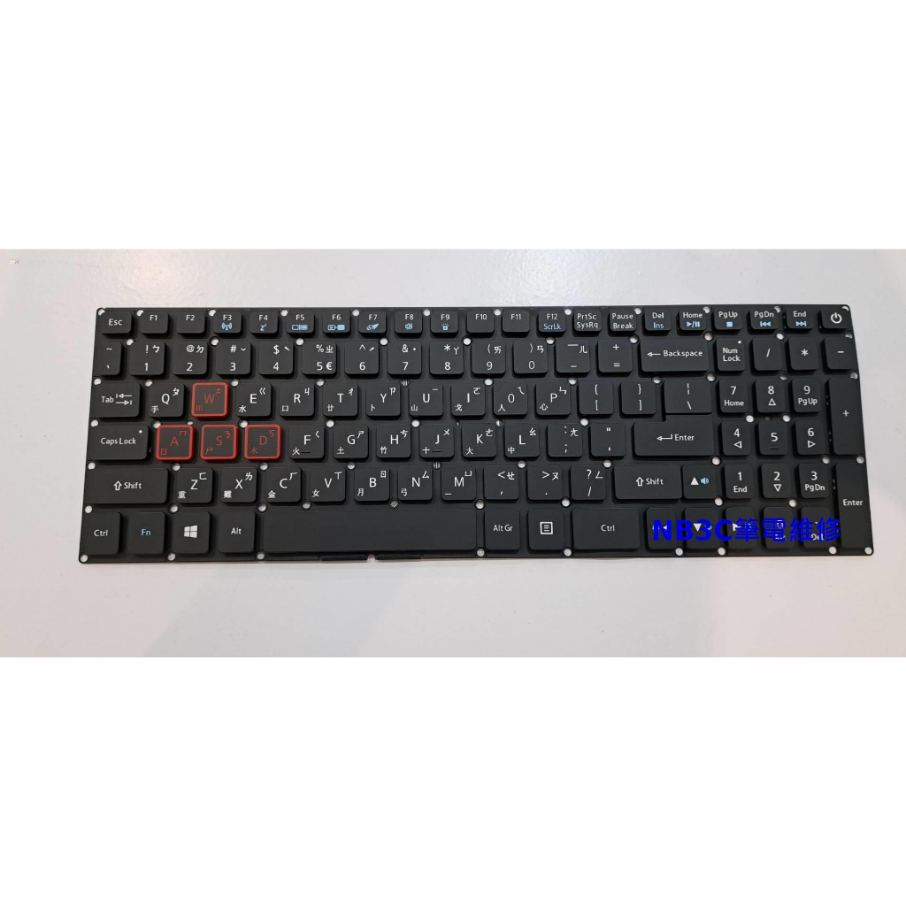 【NB3C筆電維修】 Acer VX5-591G VX5-793 G3-572 鍵盤 筆電鍵盤 中文鍵盤