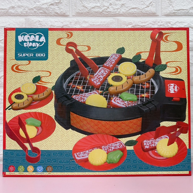 電動燒烤爐遊戲組 家家酒玩具 烤肉玩具 電動烤肉組 BBQ 辦家家酒  CHFDE905