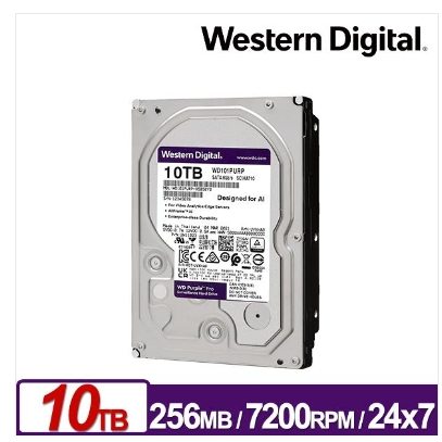 WD101PURP 紫標Pro 10TB 3.5吋監控系統硬碟