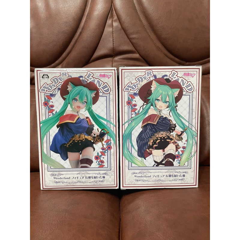 正版 代理 TAITO 初音未來 wonderland 童話系列 初音 穿靴子的貓 長靴貓 景品 模型 公仔