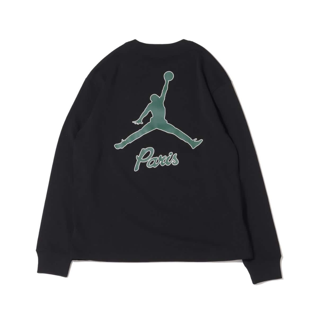 Jordan X Paris PSG 巴黎聖日耳曼 薄長袖 黑 小LOGO 男女款 DB6513-010