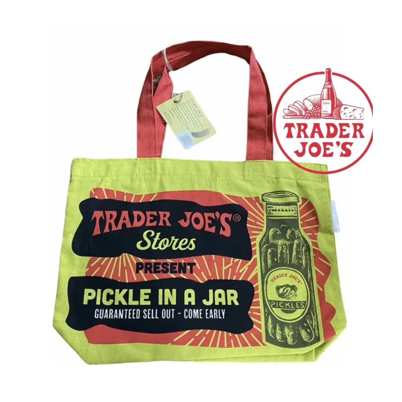 Trader Joe's 重型棉帆布新鮮農產品袋水果蔬菜