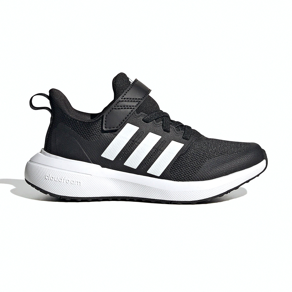 Adidas FortaRun 2.0 EL K 中大童 黑色 黏扣 網布 膠底 專業 慢跑鞋 IG5387