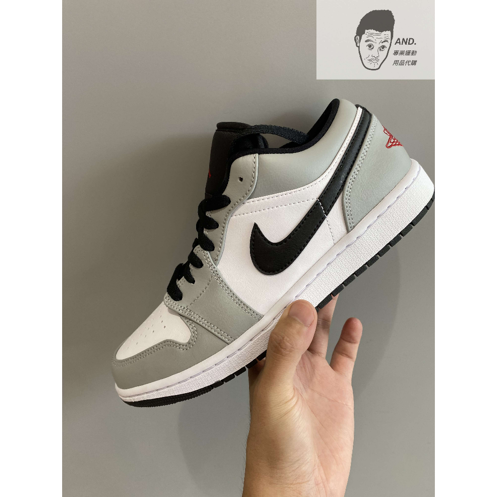 【AND.】NIKE AIR JORDAN 1 LOW SMOKE GREY 煙灰 休閒 男款 553558-030