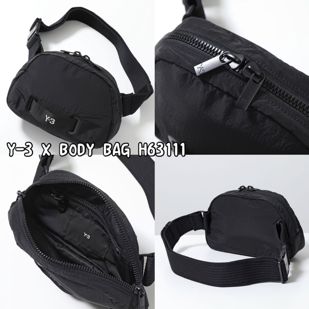 全新正品 Y-3 X BODY BAG H63111 Y3山本耀司 機能型 腰包 經典Logo 黑色