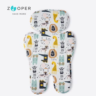 【Zooper】POP 純棉冰絲涼感墊 SS23限定款－沉睡王國（推車 汽座 座墊 涼墊 透氣墊 涼感墊 四季用）