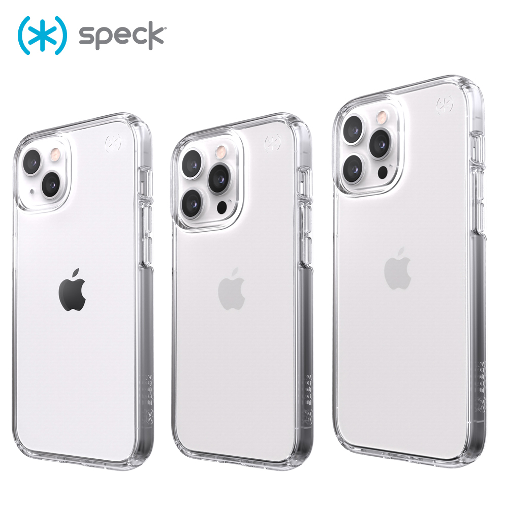 Speck iPhone 13 系列 Presidio Perfect-Clear 透明抗菌4米防摔保護殼