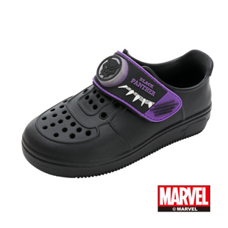 漫威 黑豹 童鞋 輕量電燈洞洞鞋 Marvel 黑紫/MRKG36310/K Shoes Plaza