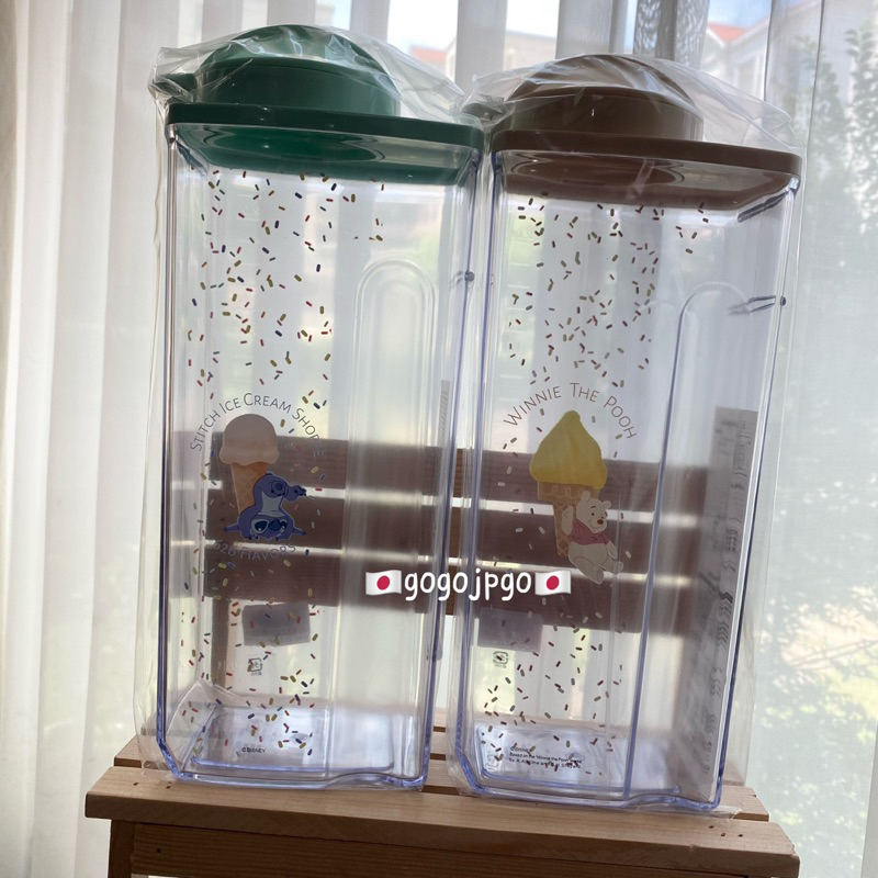 ||現貨|| 日本迪士尼商店史迪奇小熊維尼大容量透明水壺 2.2L 日本製 水瓶 冷水壺 冷水瓶 果汁飲料冰水飲品