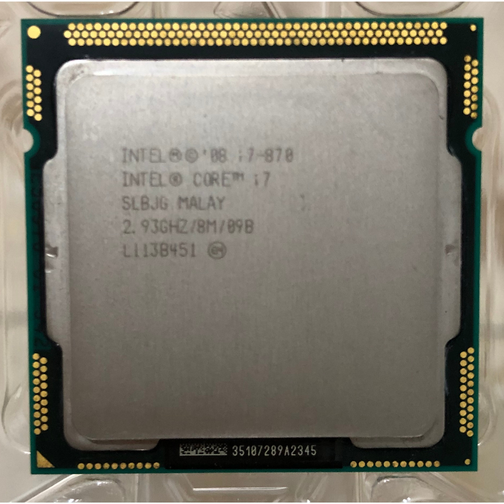Intel Core i7-870 860 1156腳位 裸顆CPU無風扇