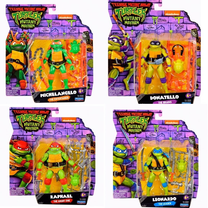 ｛克拉克玩具｝正版 忍者龜 : 變種大亂鬥 6吋  4盒合售 公仔 人偶
