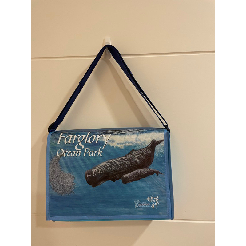 花蓮海洋公園鯨魚蠟筆畫側背包