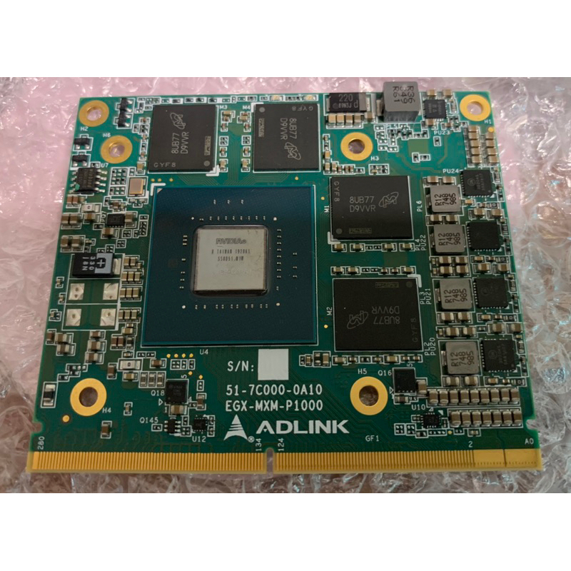 NVIDIA N18P-Q3-A1 GPU MXM P1000 DDR6 4GB 顯示卡