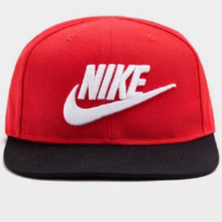 Nike True 經典紅白 Logo 棒球帽 cap 帽子 運動帽 SnapBack 版帽 後扣 可調 老帽 黑 穿搭