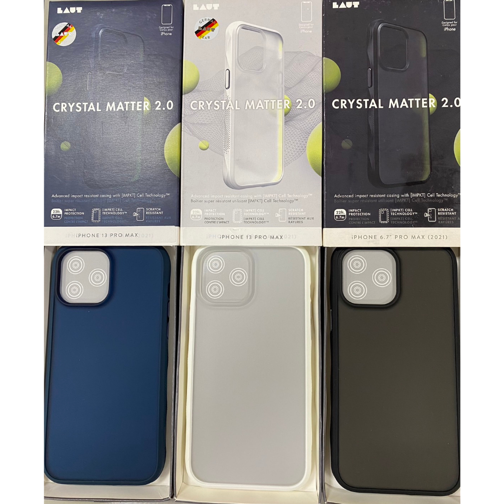 德國品牌Laut Crystal Matter 2.0 iPhone 13 Pro &amp; 13 Pro Max超軍規防摔殼