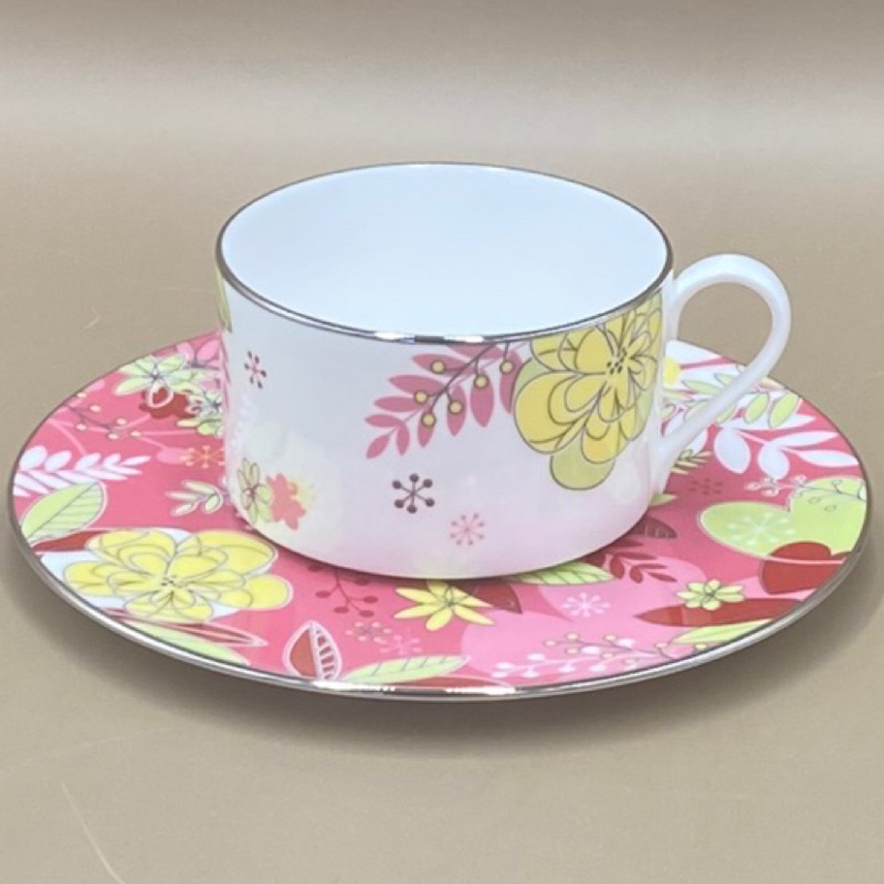 日本Narumi鳴海骨瓷花卉天堂咖啡杯組（8125-1-30-29）